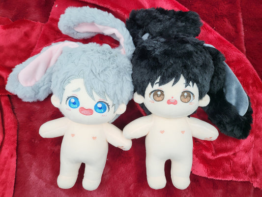 YOI - Victuuri Victor Yuuri Fluffy Bunny 20cm Doll Couple Set