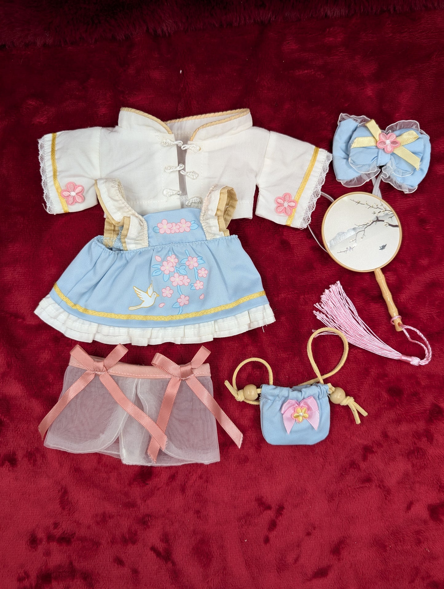 Blue Hanfu Style Lolita Outfit