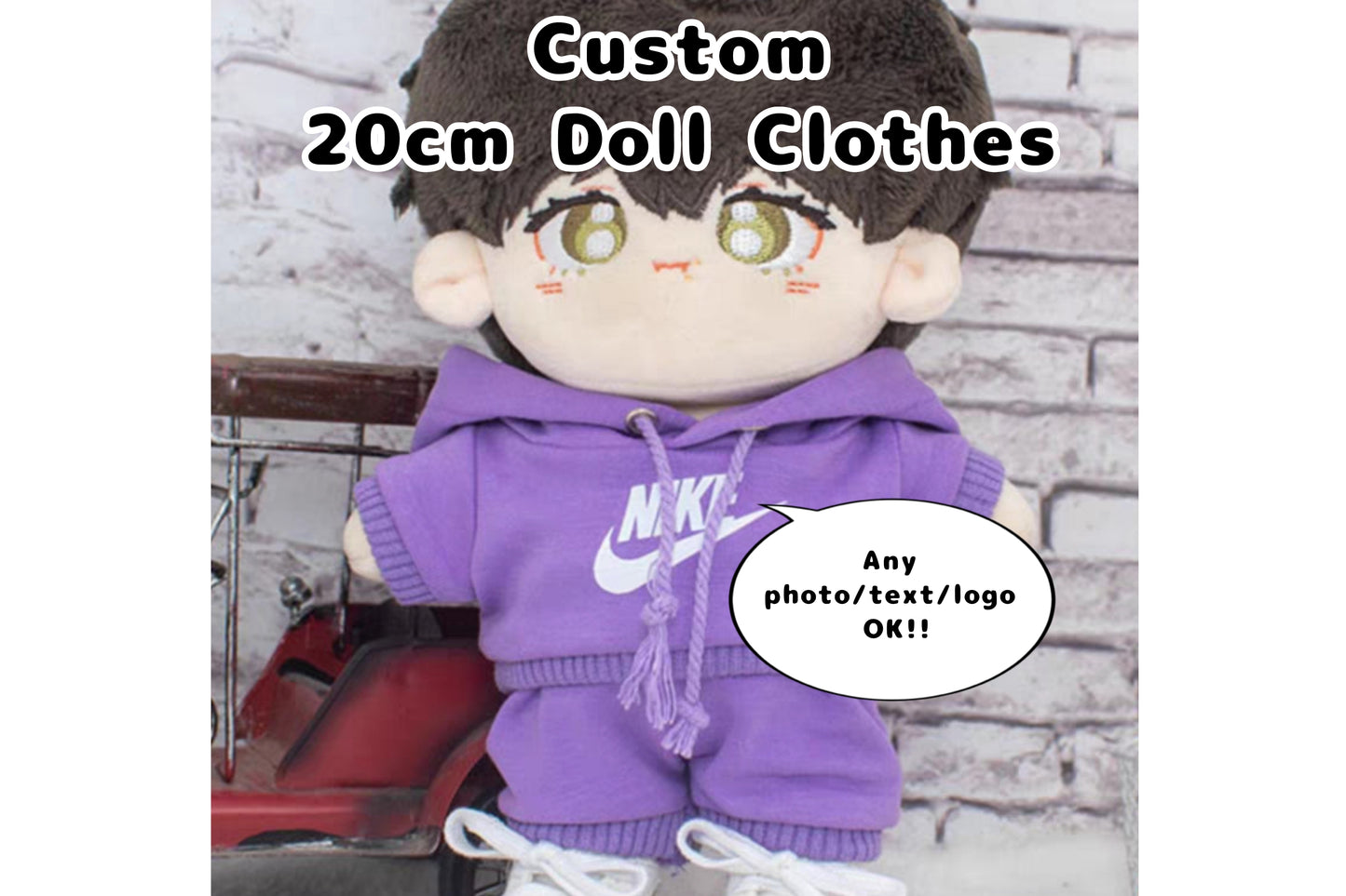 Custom Hoodie 20cm Doll Clothes