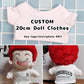 Custom T-Shirt 20cm Doll Clothes