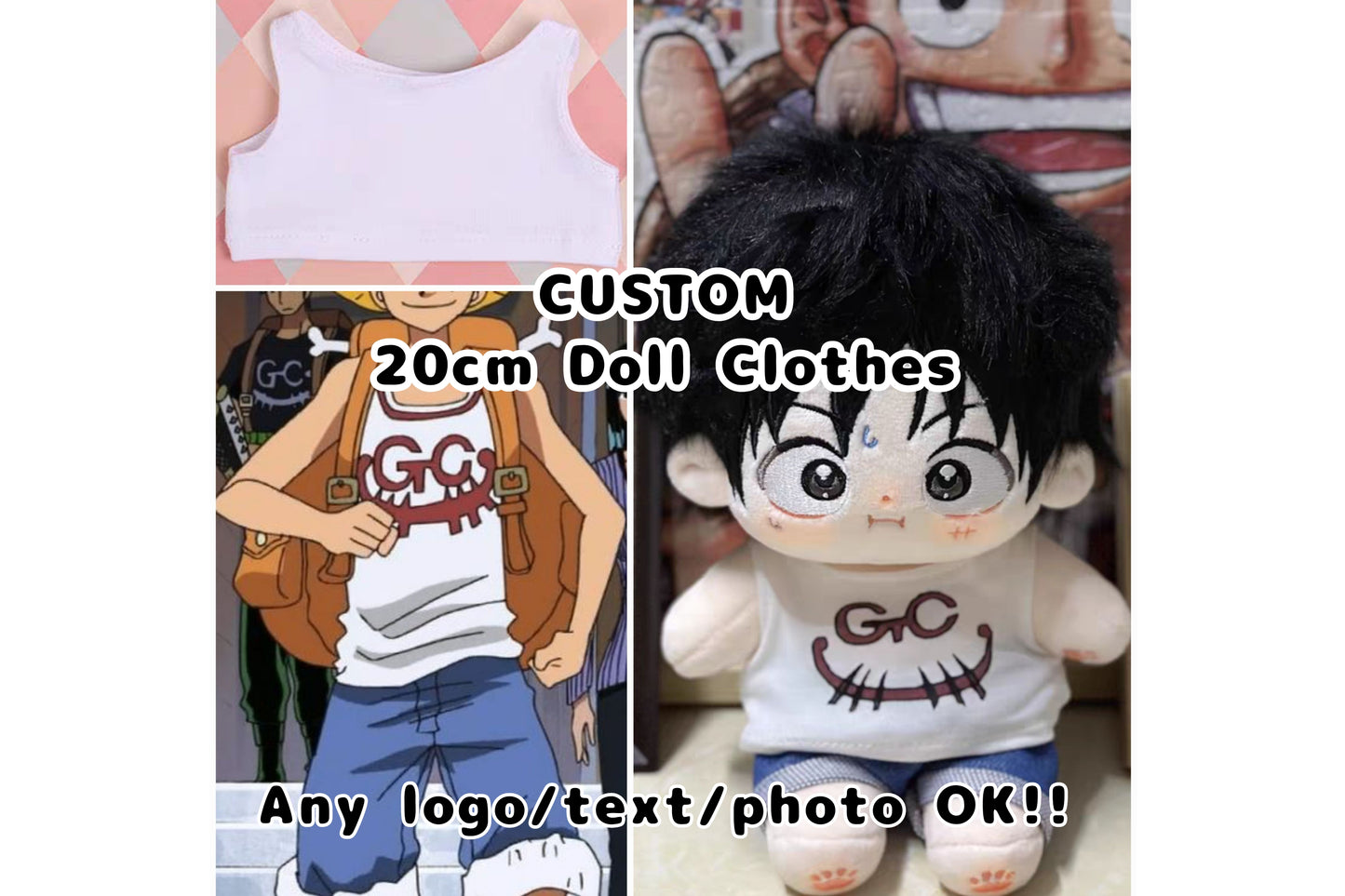 Custom Tank Top for 20cm Doll