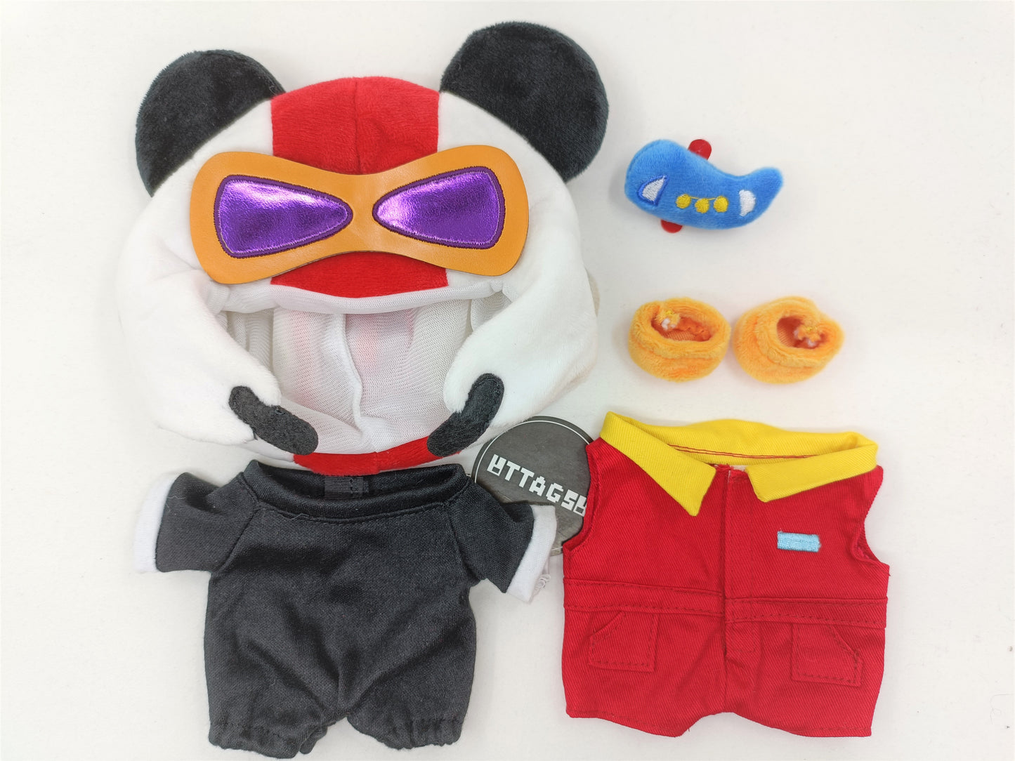 Panda Racer Outfit - 5 piece set